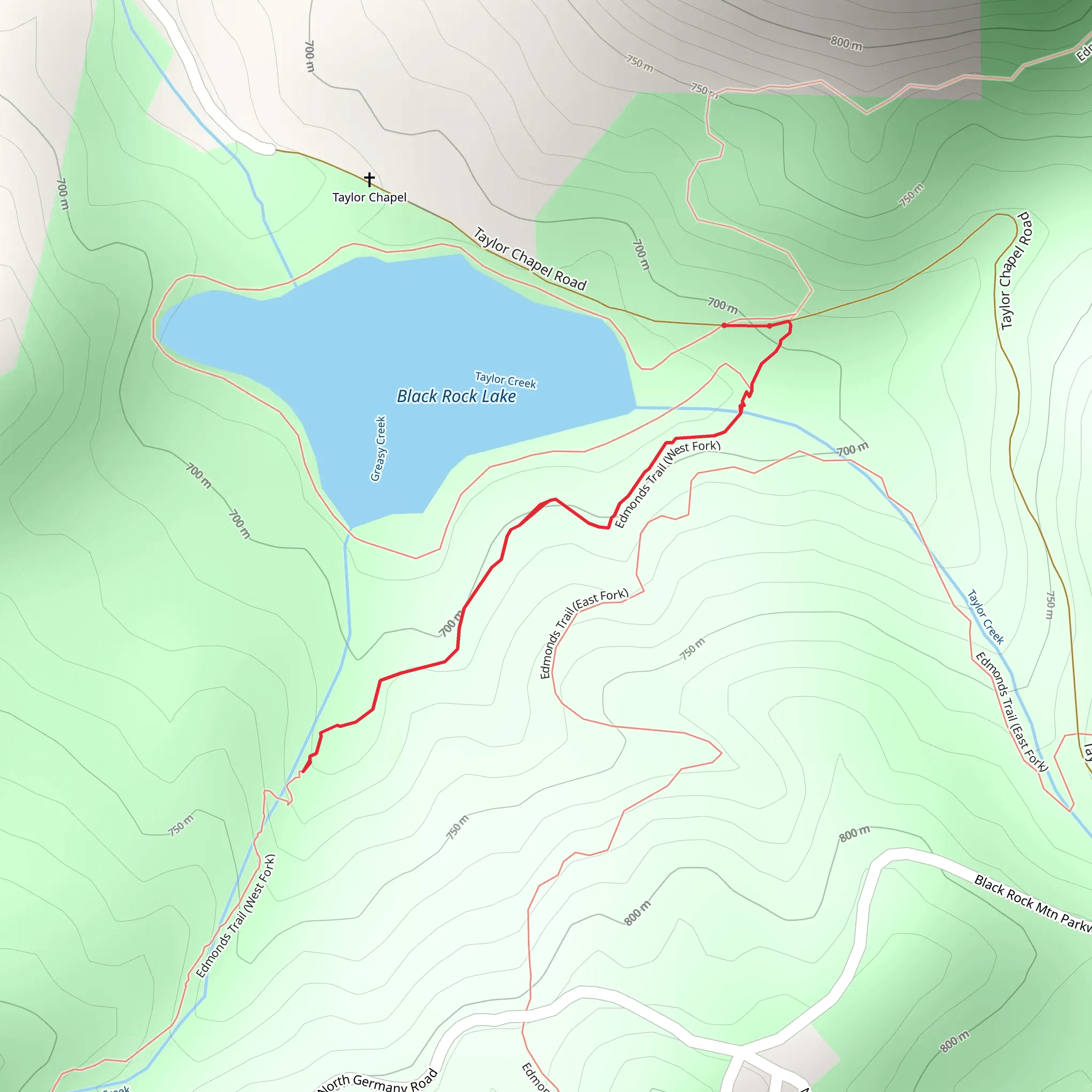 Greasy Creek Walk mobile static map