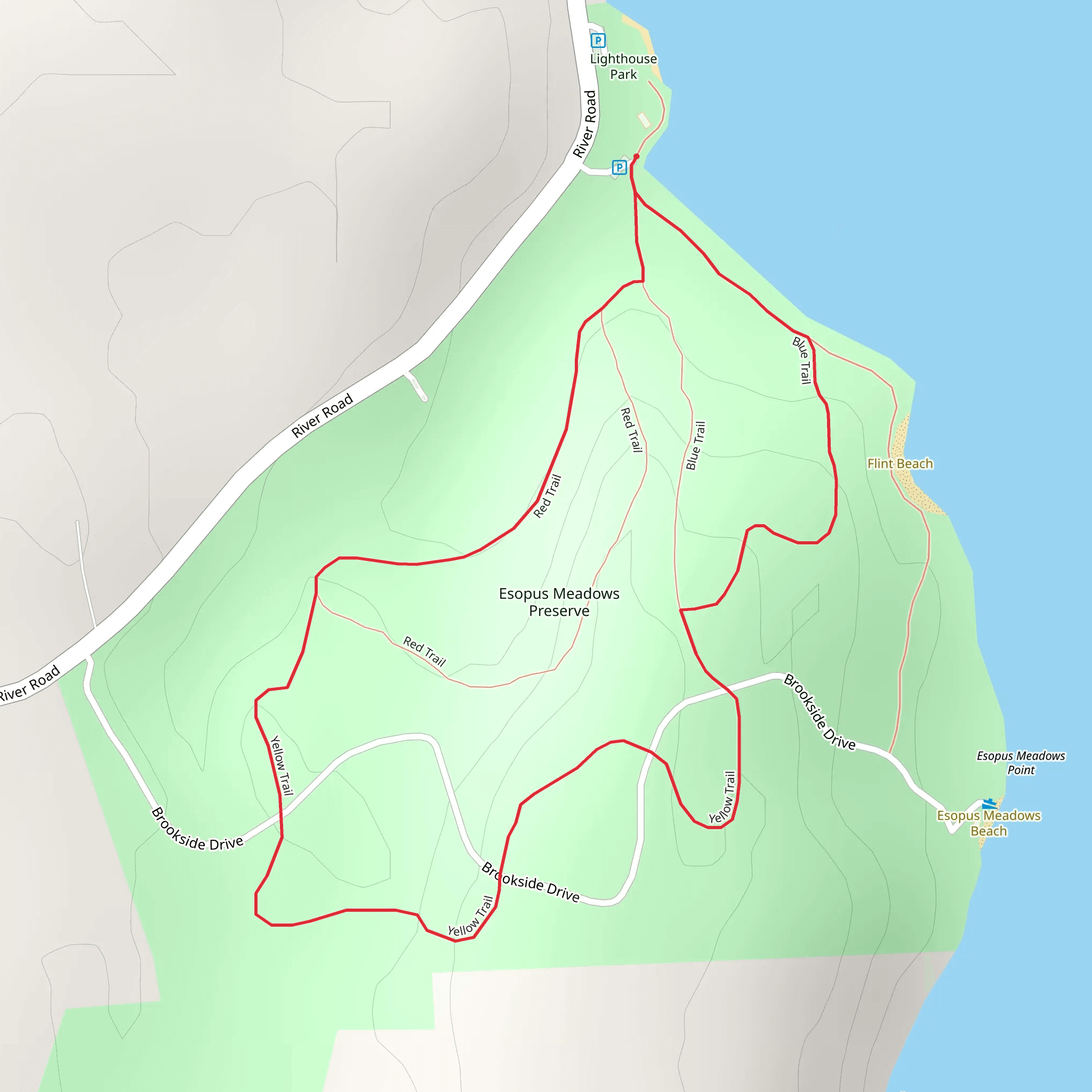 Esopus Meadows Preserve Loop mobile static map