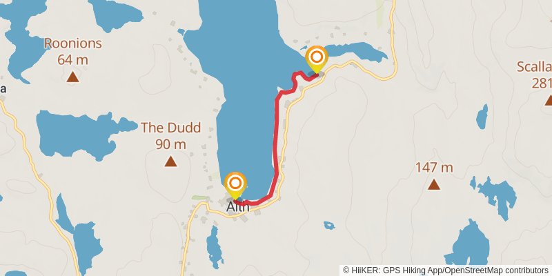 Coastal Walk of Shetland - West stage 23 Map
