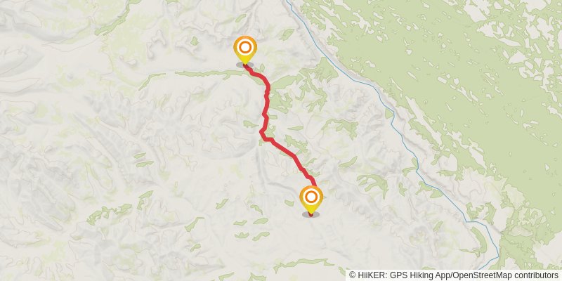 Canol Heritage Trail stage 16 Map