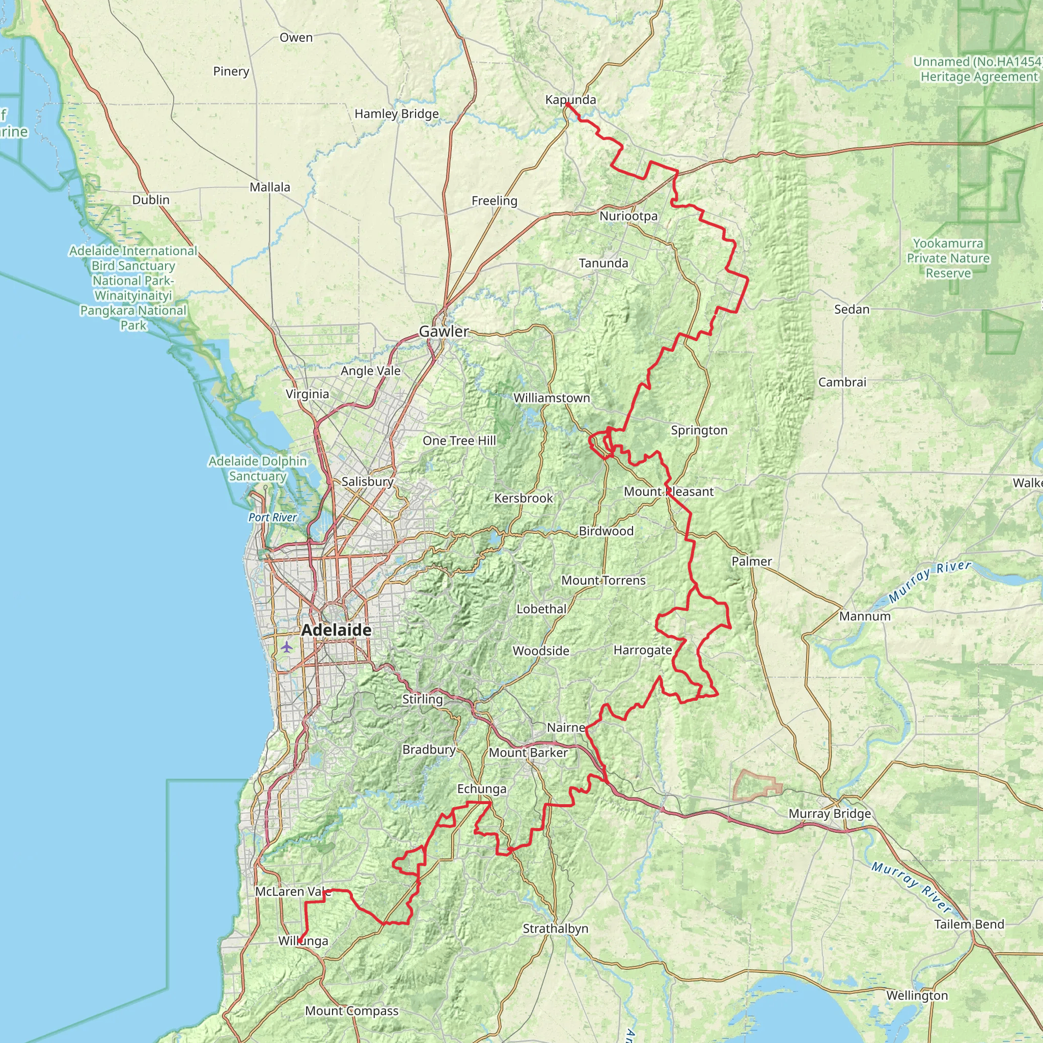 Kidman Trail mobile static map