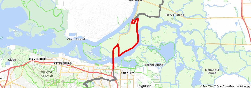American Discovery Trail South Route stage 394 Map
