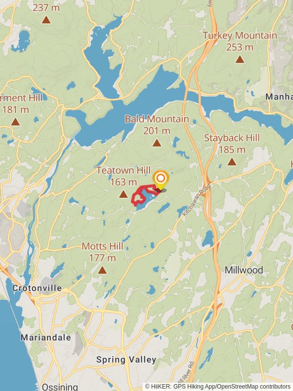 Teatown Lake from Blinn Road mobile static map