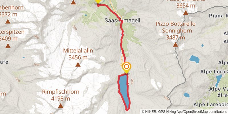 Alpenpässe-Weg spur 1 Map