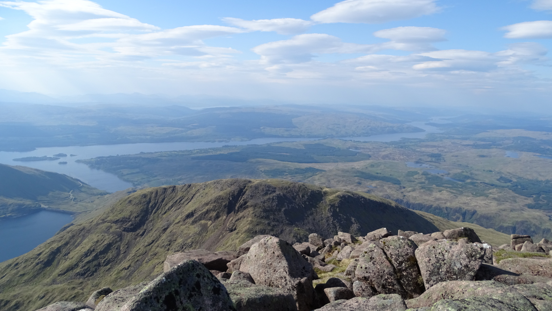 An image depicting the trail Ben Cruachan via Stop Garbh and its surrounding area.