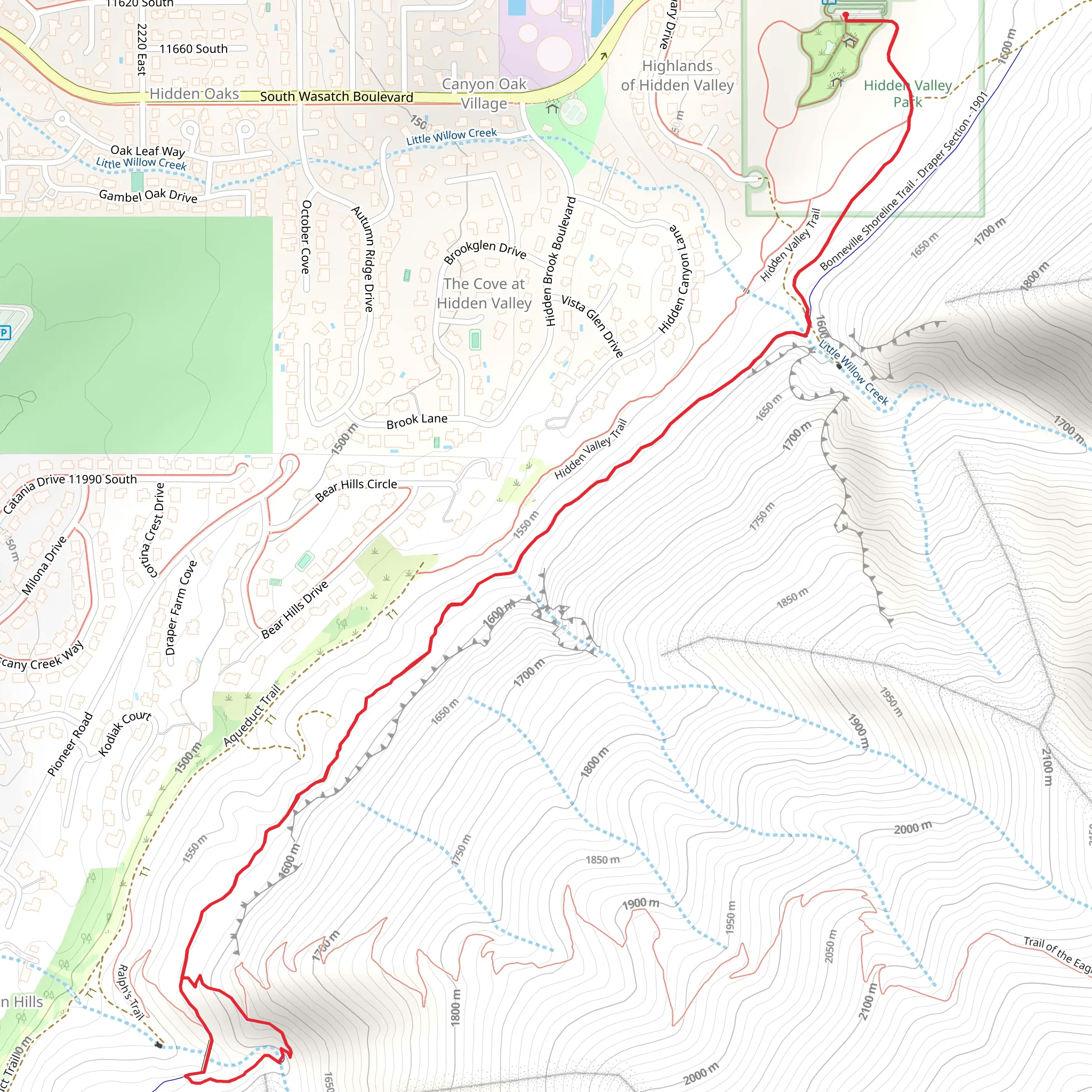 Bonneville Shoreline Trail - Draper Section mobile static map