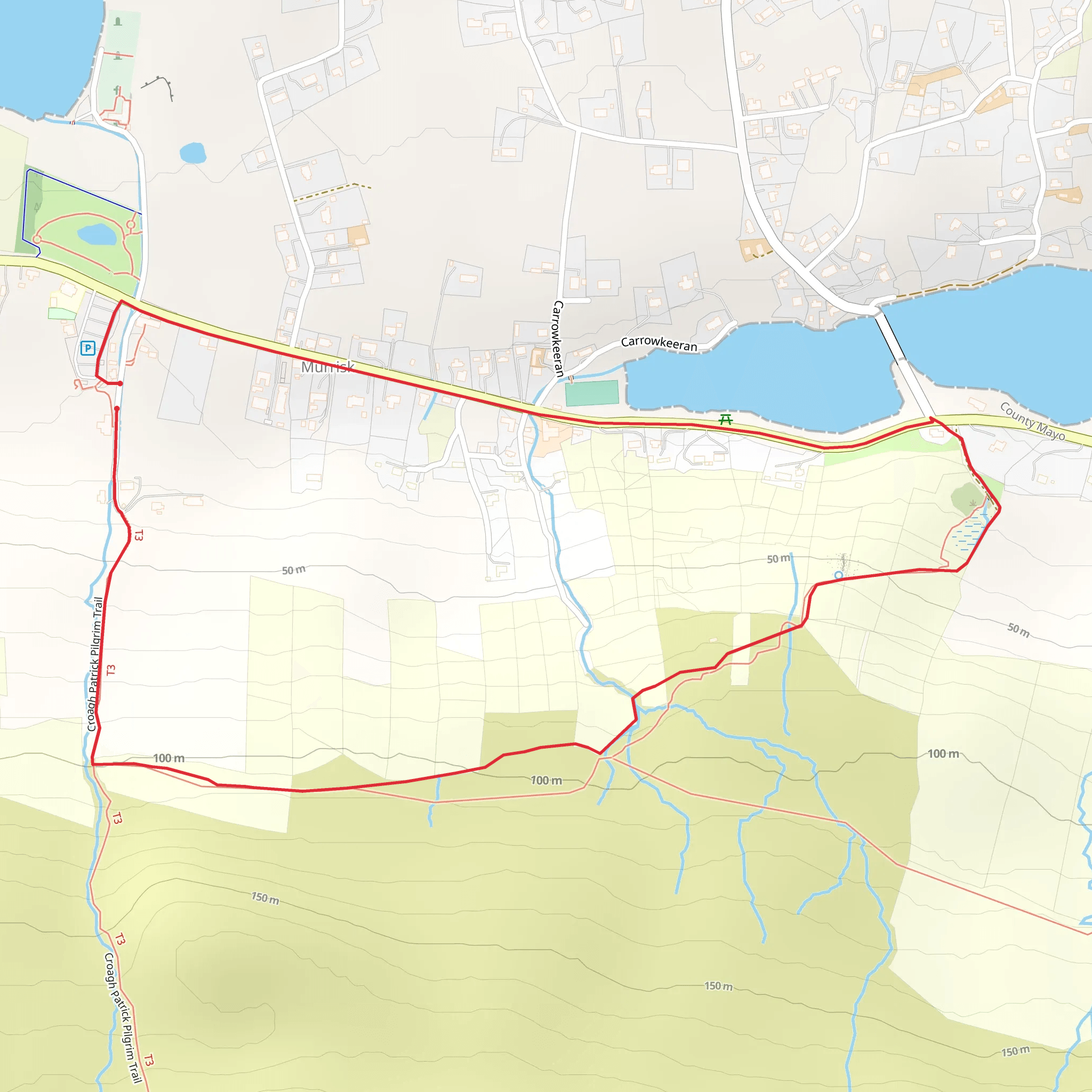 Murrisk Mountain Loop mobile static map