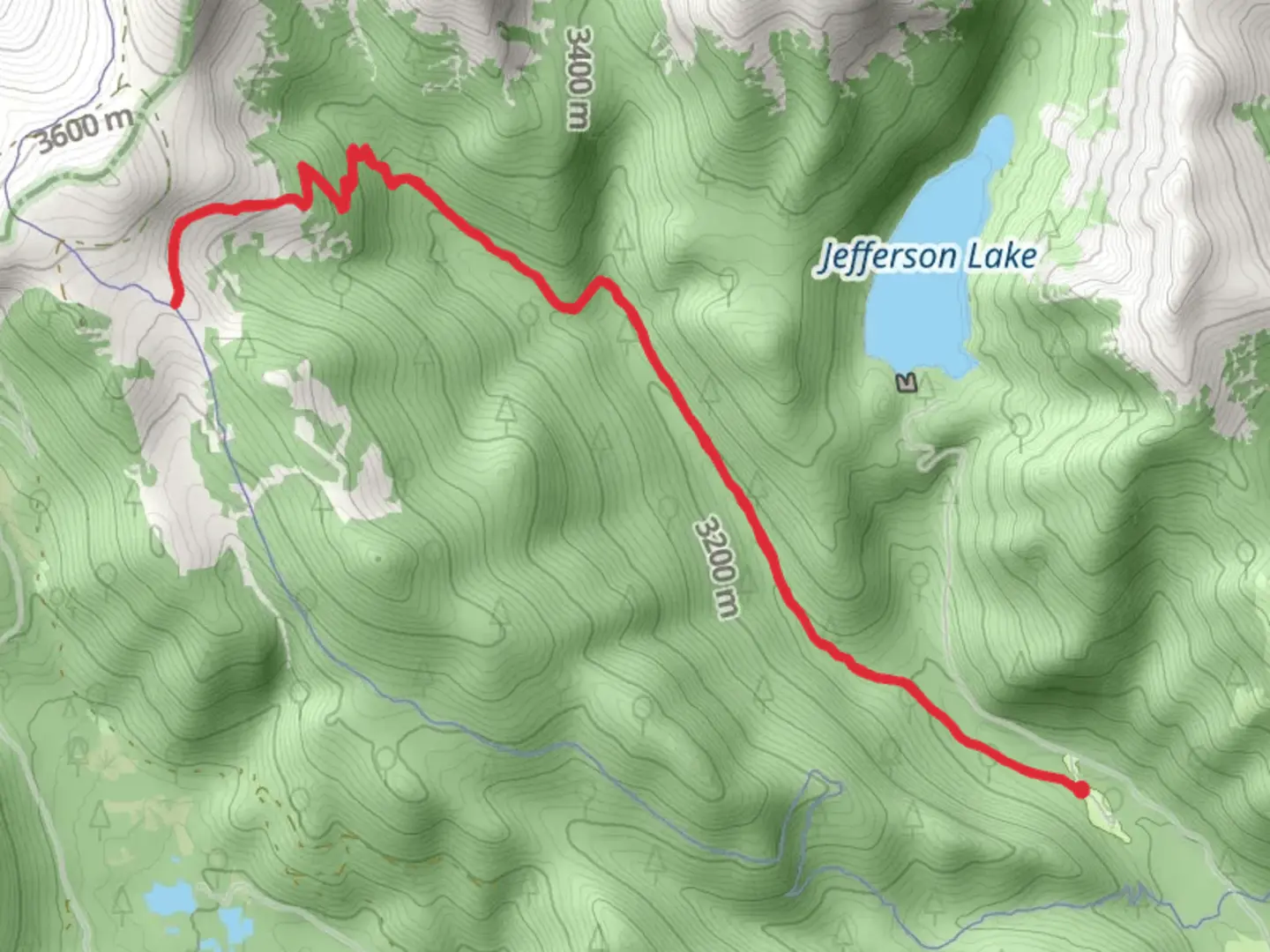 An image depicting the trail West Jefferson Trail and its surrounding area.