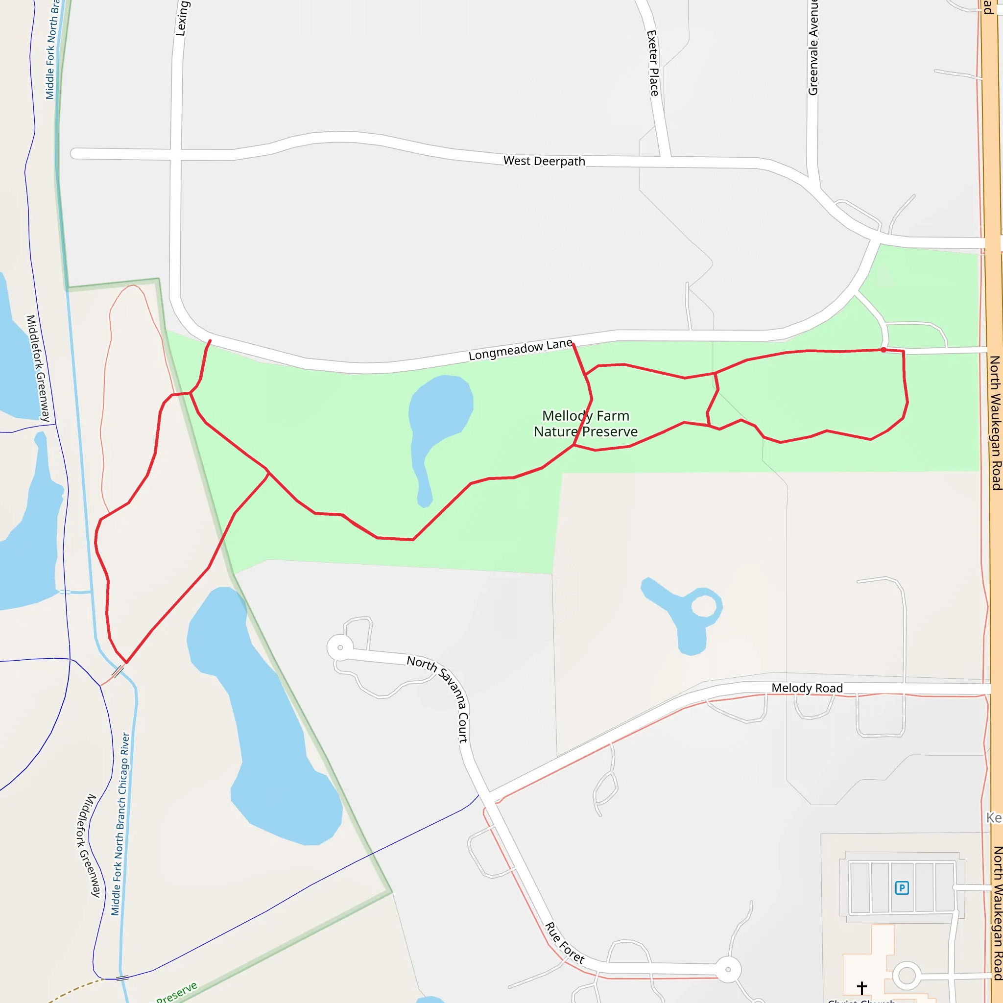 OBT 8 - Mellody Farm Nature Preserve mobile static map
