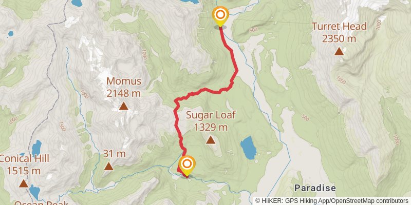 Five Passes Route stage 5 Map