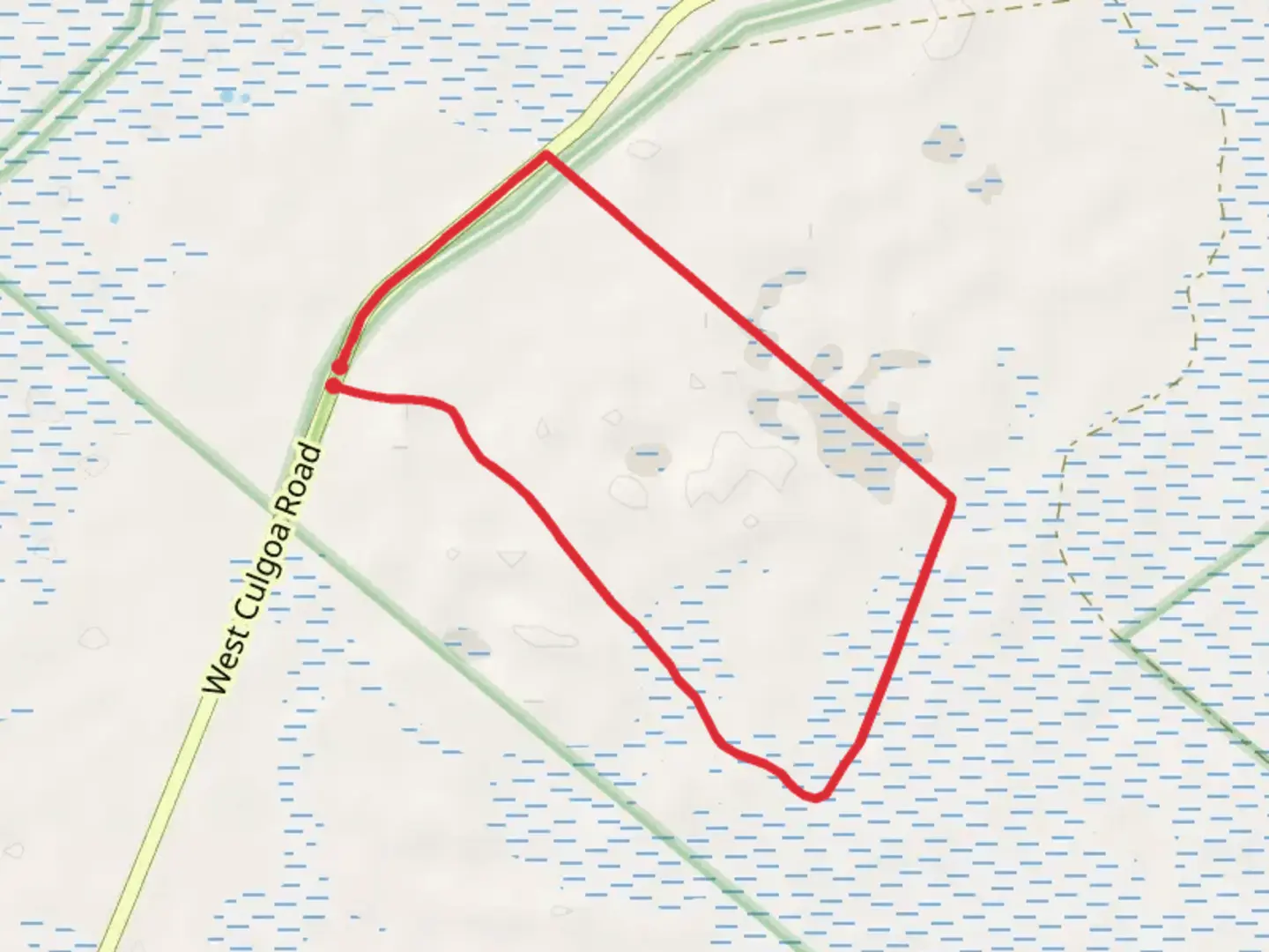 An image depicting the trail Yuwura Yurun Walk and its surrounding area.