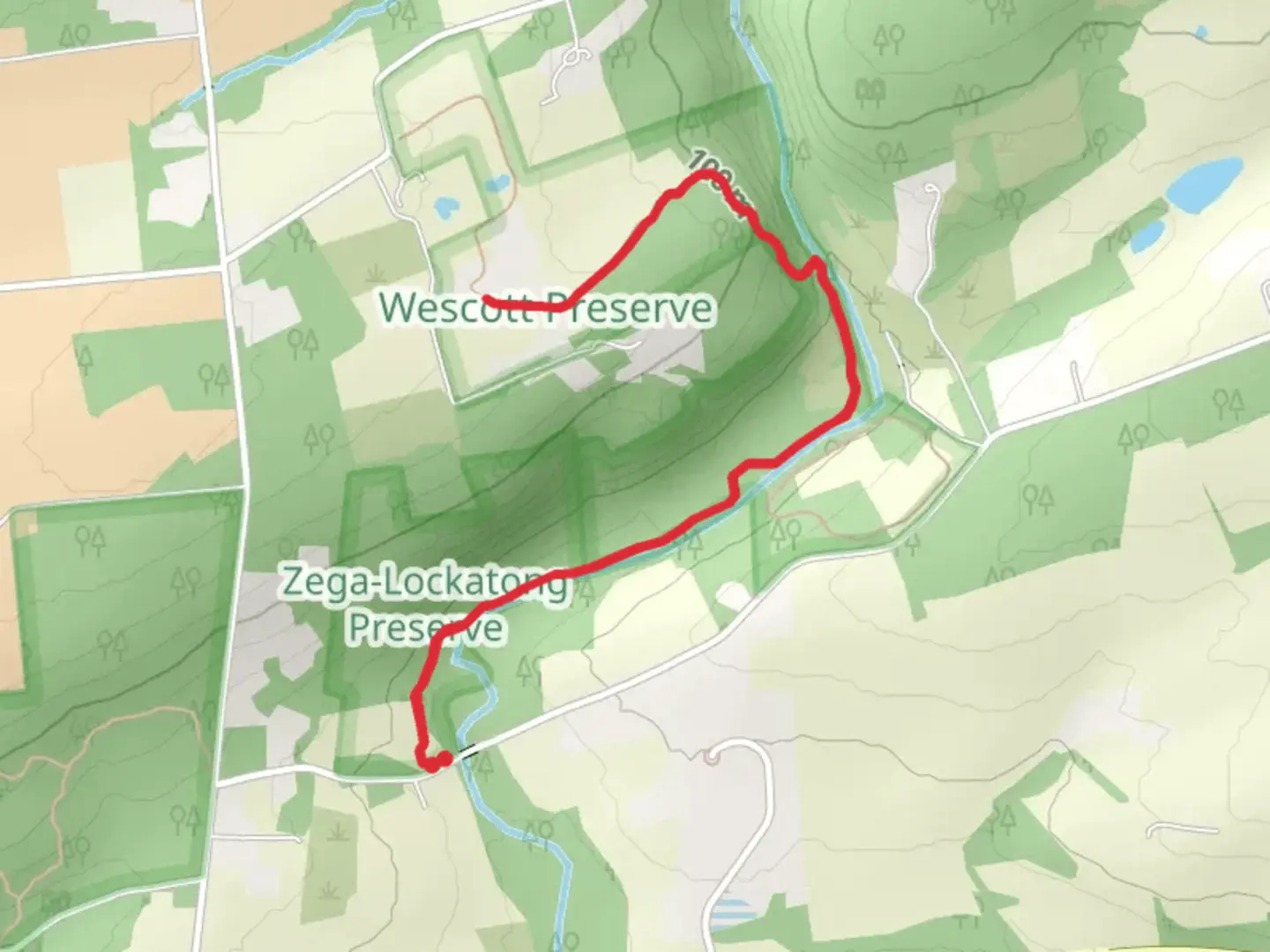 An image depicting the trail Mimi's and Peter's Trail and its surrounding area.