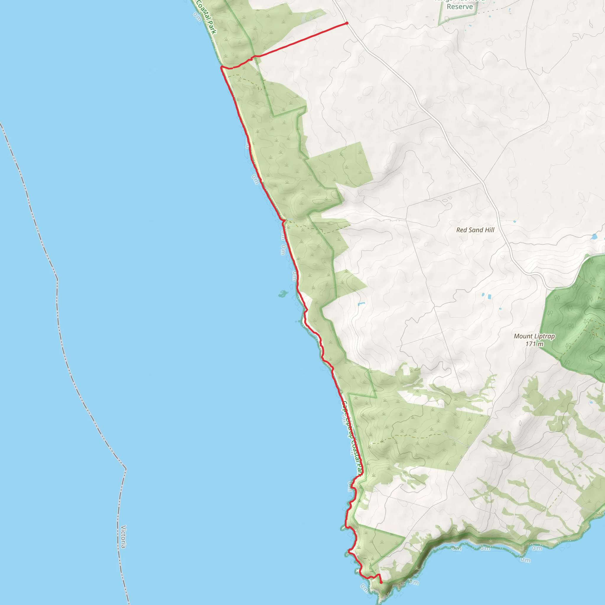 Cape Liptrap Coastal Walk mobile static map
