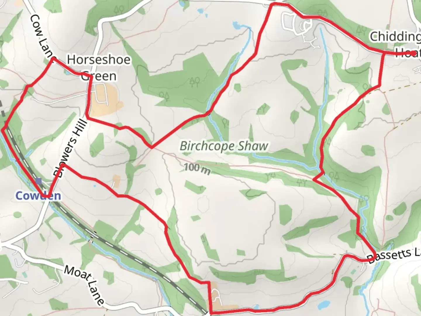 An image depicting the trail Chiddingstone Heath and Cowden Loop and its surrounding area.