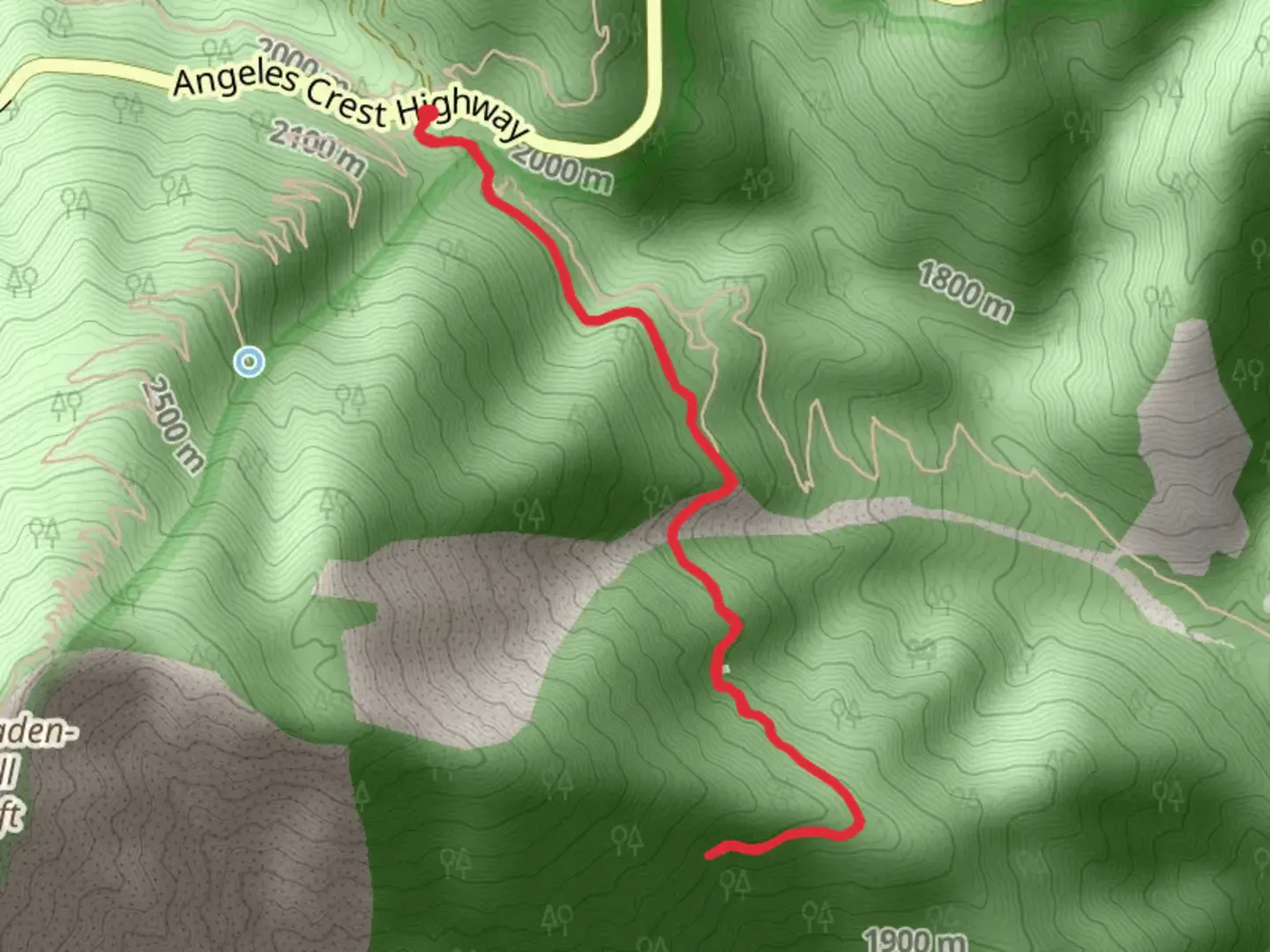 An image depicting the trail Vincent Gap and its surrounding area.