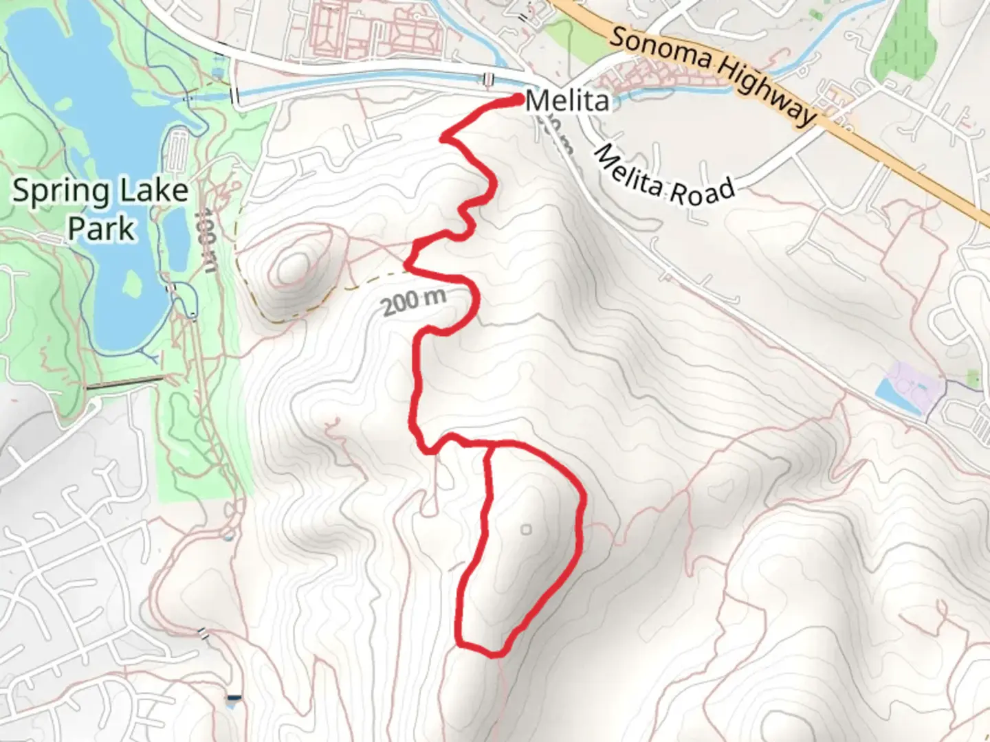 An image depicting the trail Orchard Loop via Cobblestone Trail and its surrounding area.
