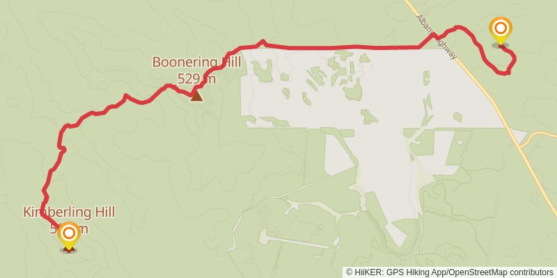 Bibbulmun Track stage 8 Map