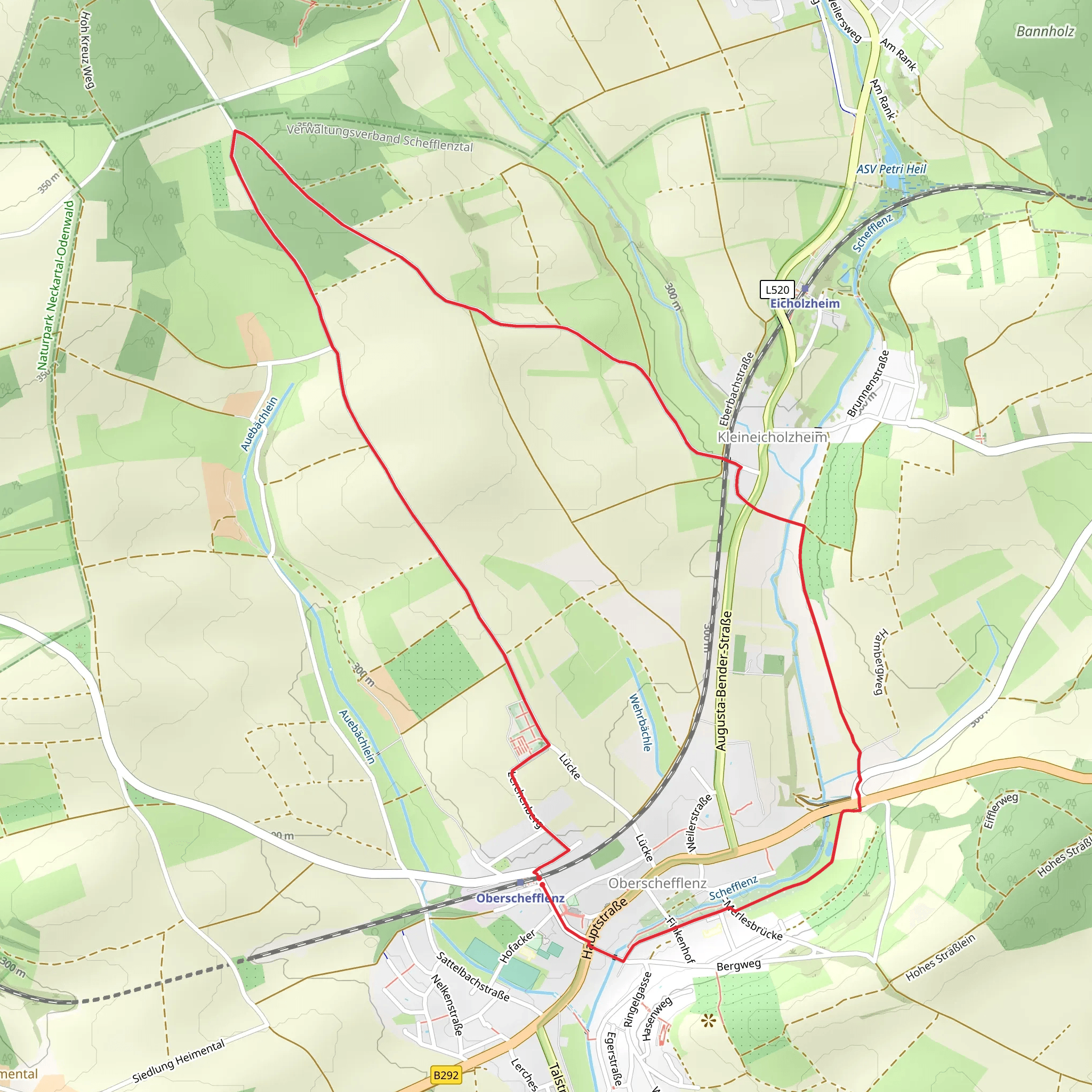 Hohe Aspen Loop mobile static map