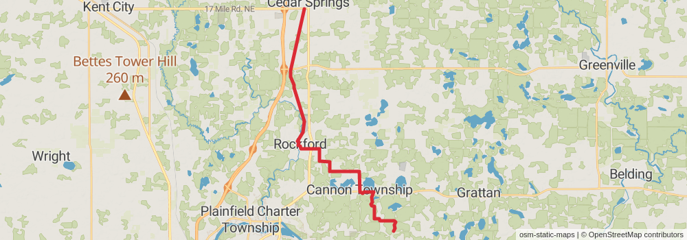 American Perimeter Trail - North Country Primary stage 46 Map