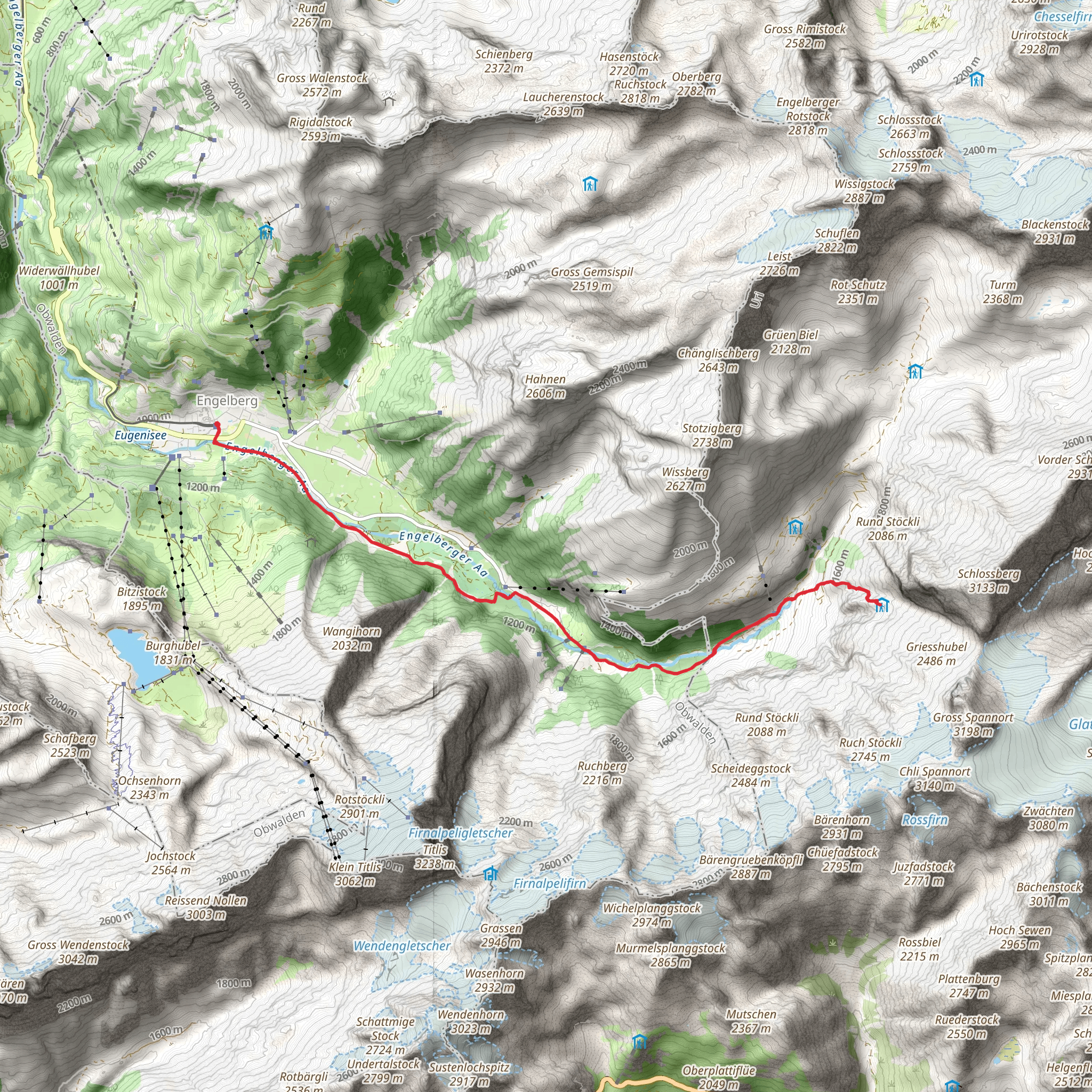 Spannorthütte SAC mobile static map