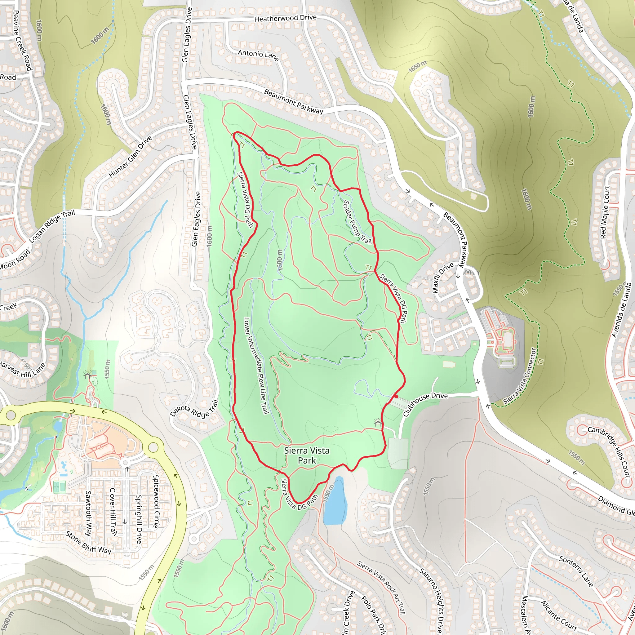 Sierra Vista DG Path Loop mobile static map