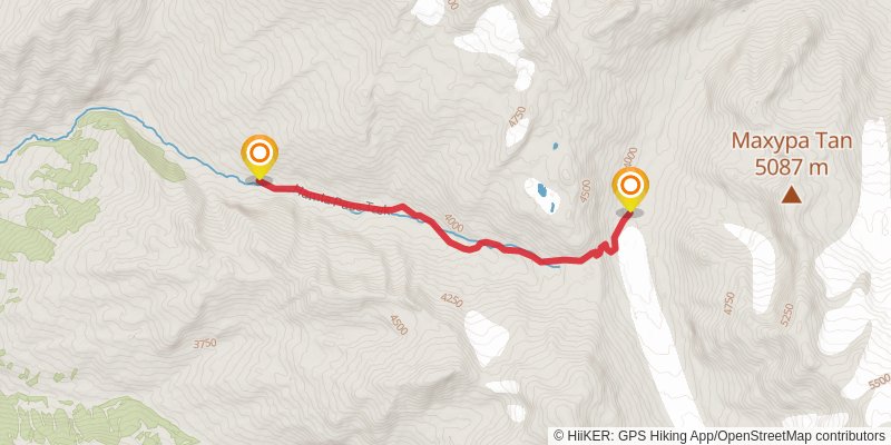 Hampta Pass Trek stage 3 Map