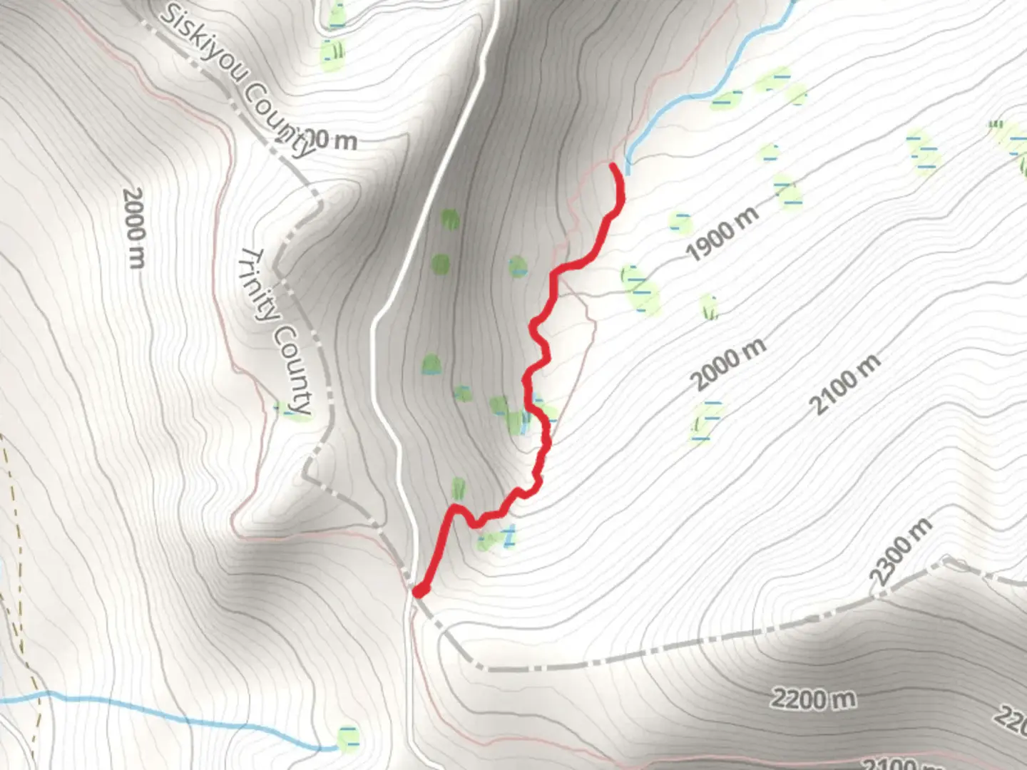 An image depicting the trail Eddy Creek Trail and its surrounding area.