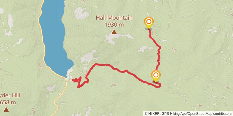 Noisy Creek Trail stage 2 Map