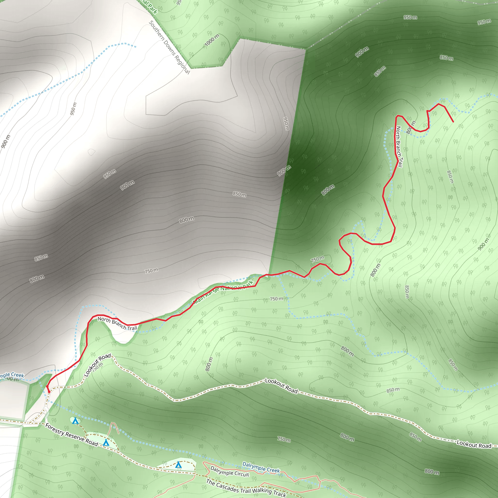 North Branch Track mobile static map