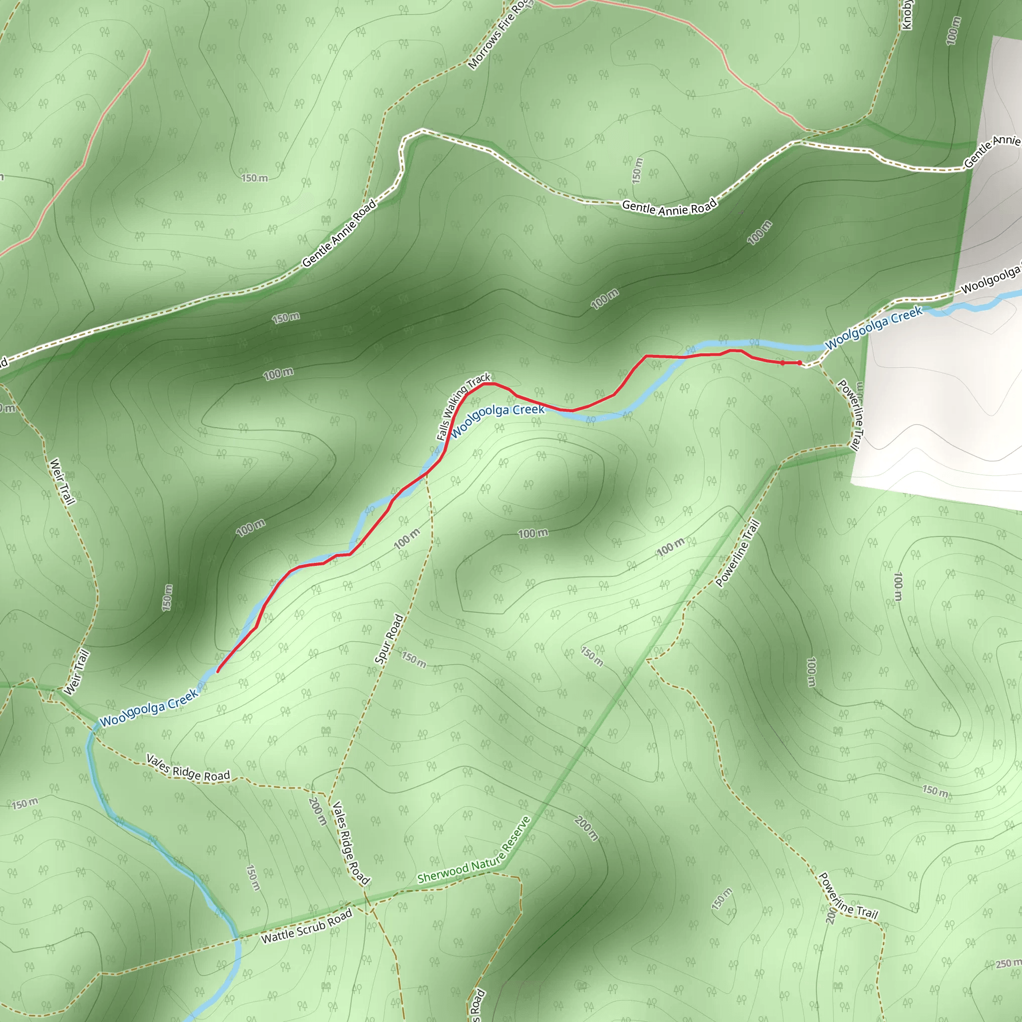 Falls Walking Track mobile static map