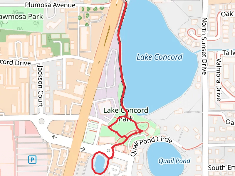Lake Concord and Park Loop