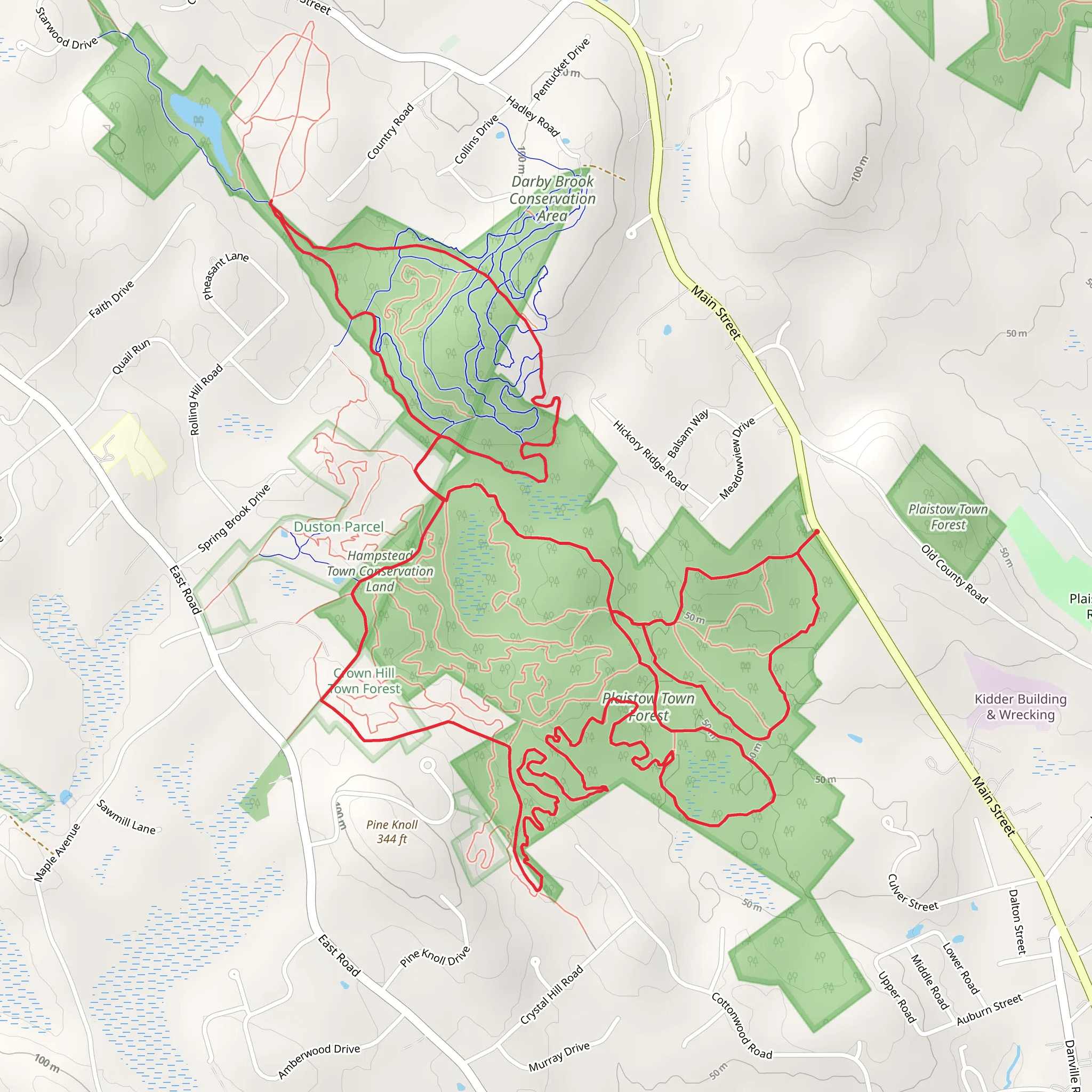 Darby Brook Conservation Area Loop mobile static map