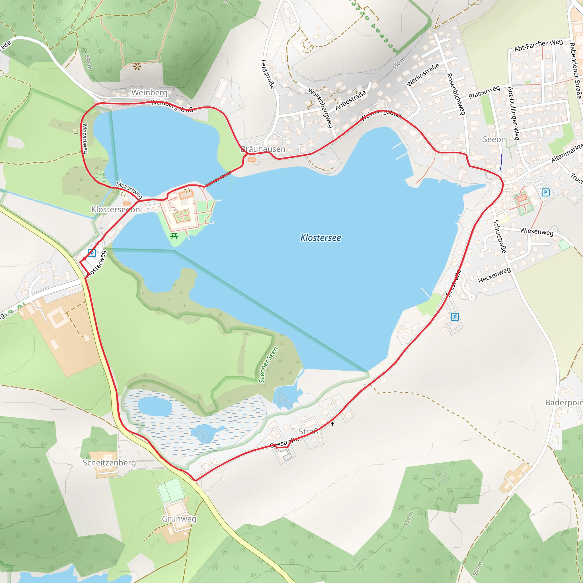 Klostersee Loop mobile static map