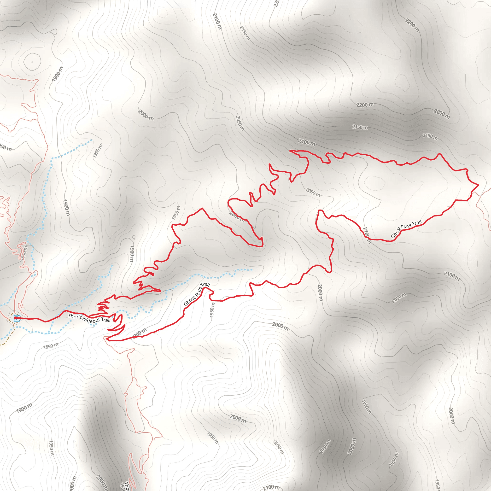 Ghost Flats Loop Trail mobile static map