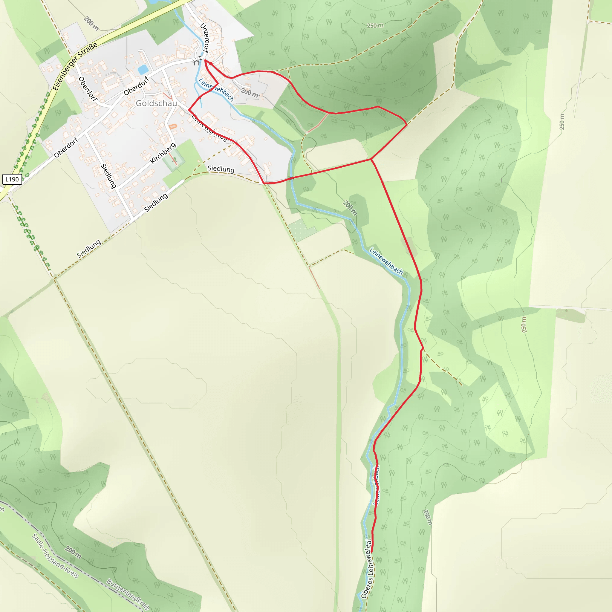 Goldschau Walk mobile static map