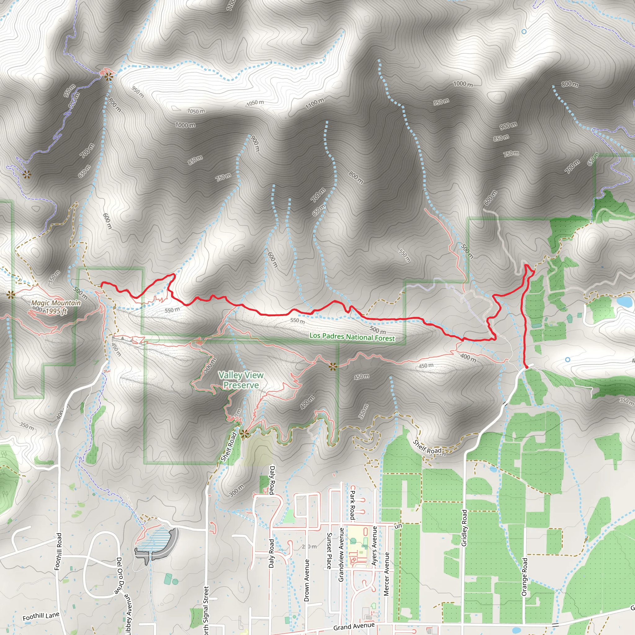Fuel Break Road Trail mobile static map