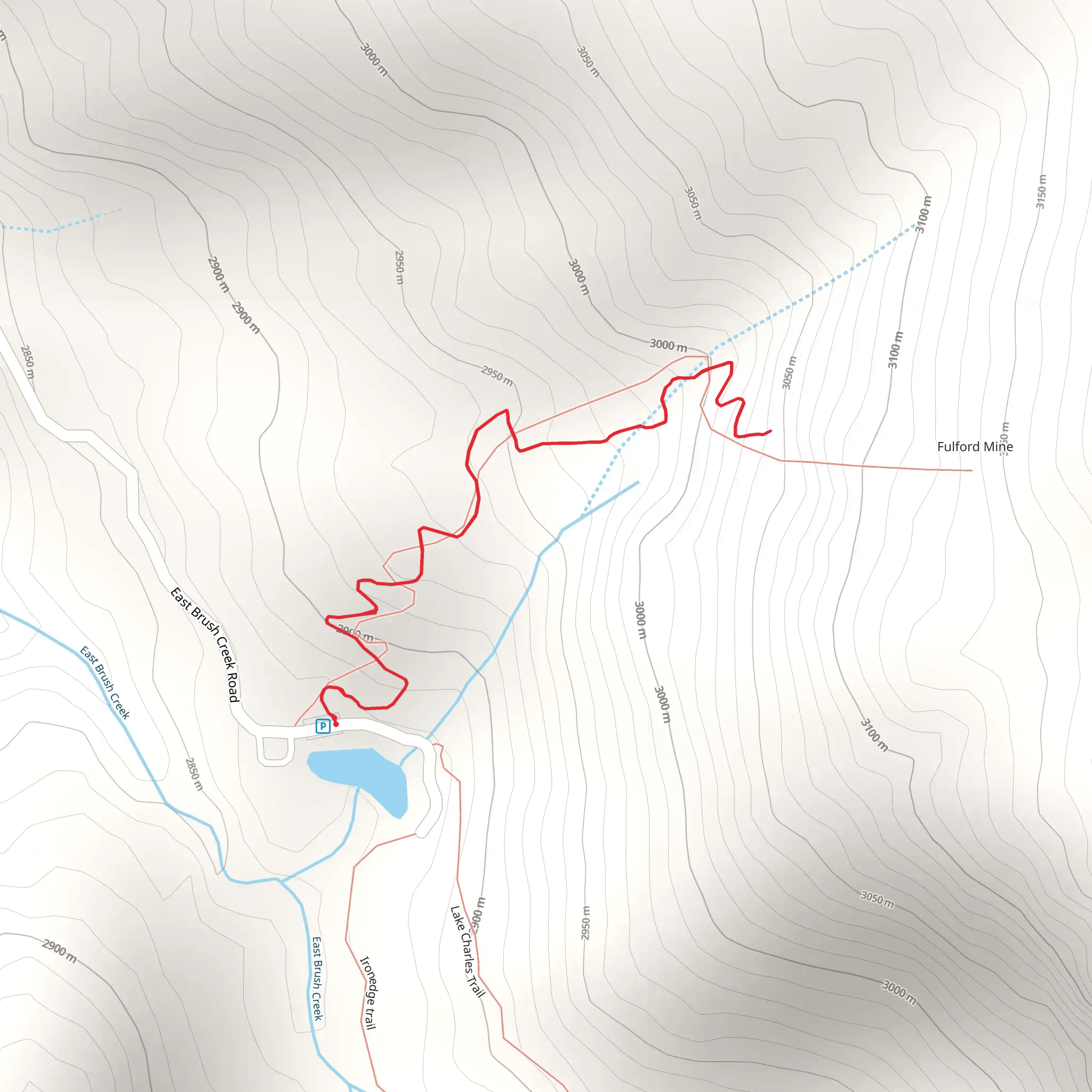 Fulford Cave Trail mobile static map