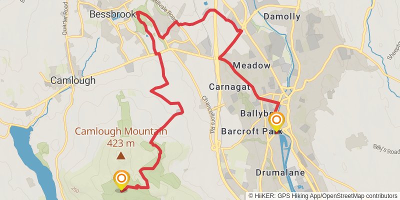 Ring of Gullion Way stage 4 Map