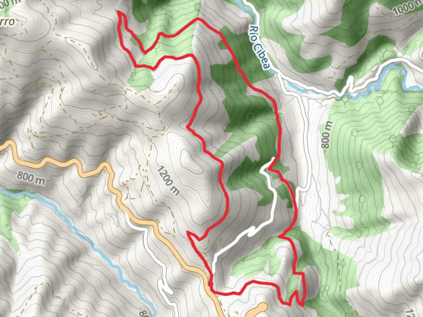 An image depicting the trail Cibea Valley Route and its surrounding area.