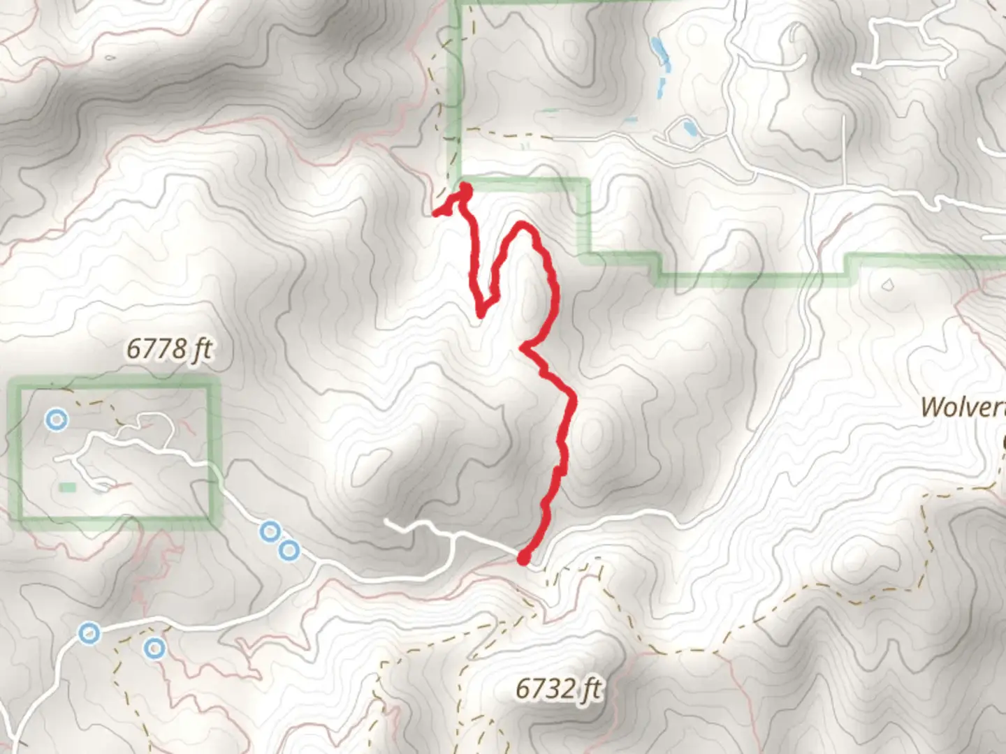 An image depicting the trail Cold Springs Trail and its surrounding area.