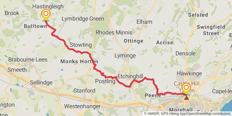 North Downs Way stage 10 Map