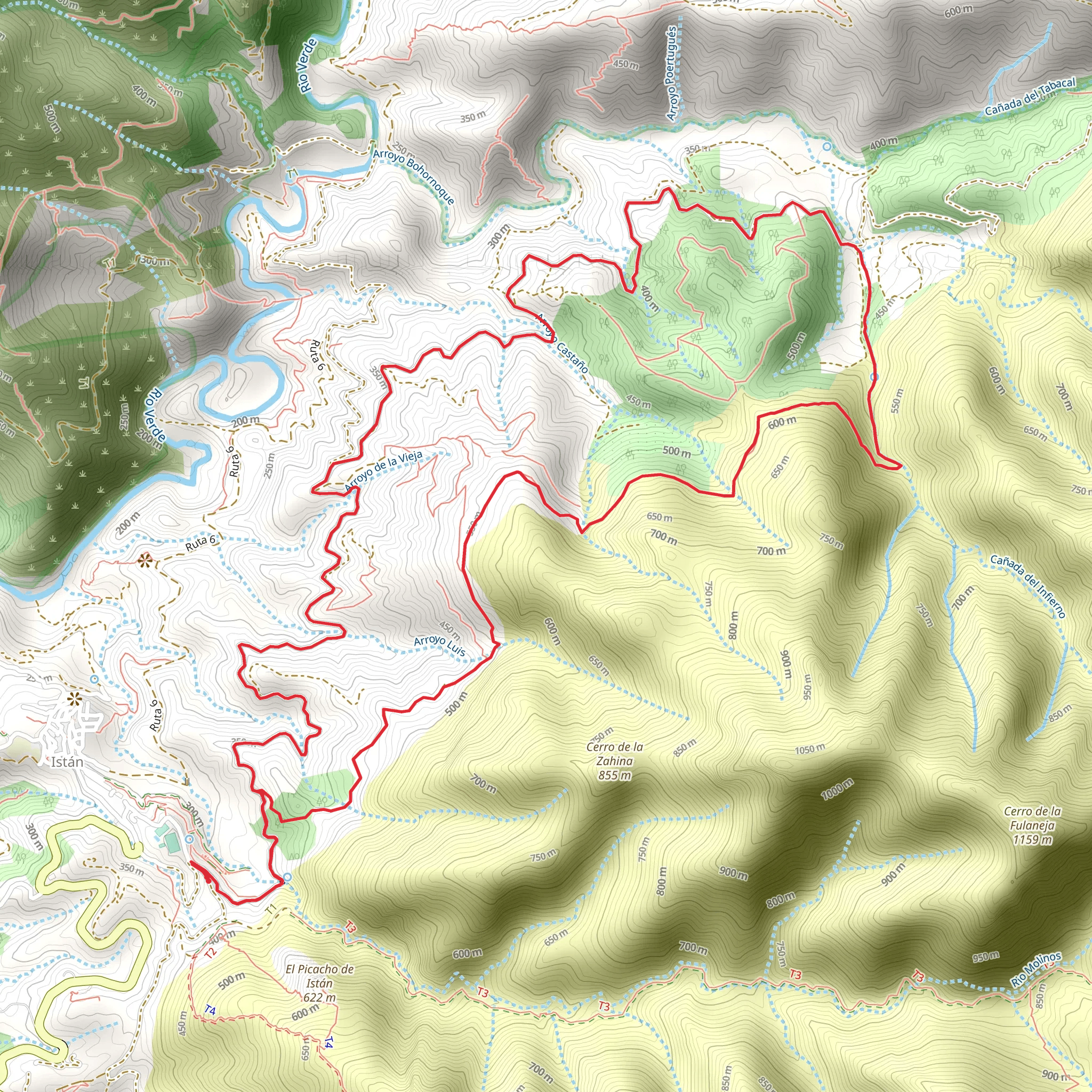 Istán - Cañada del Infierno mobile static map