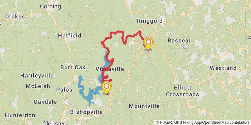 American Discovery Trail North Route stage 52 Map