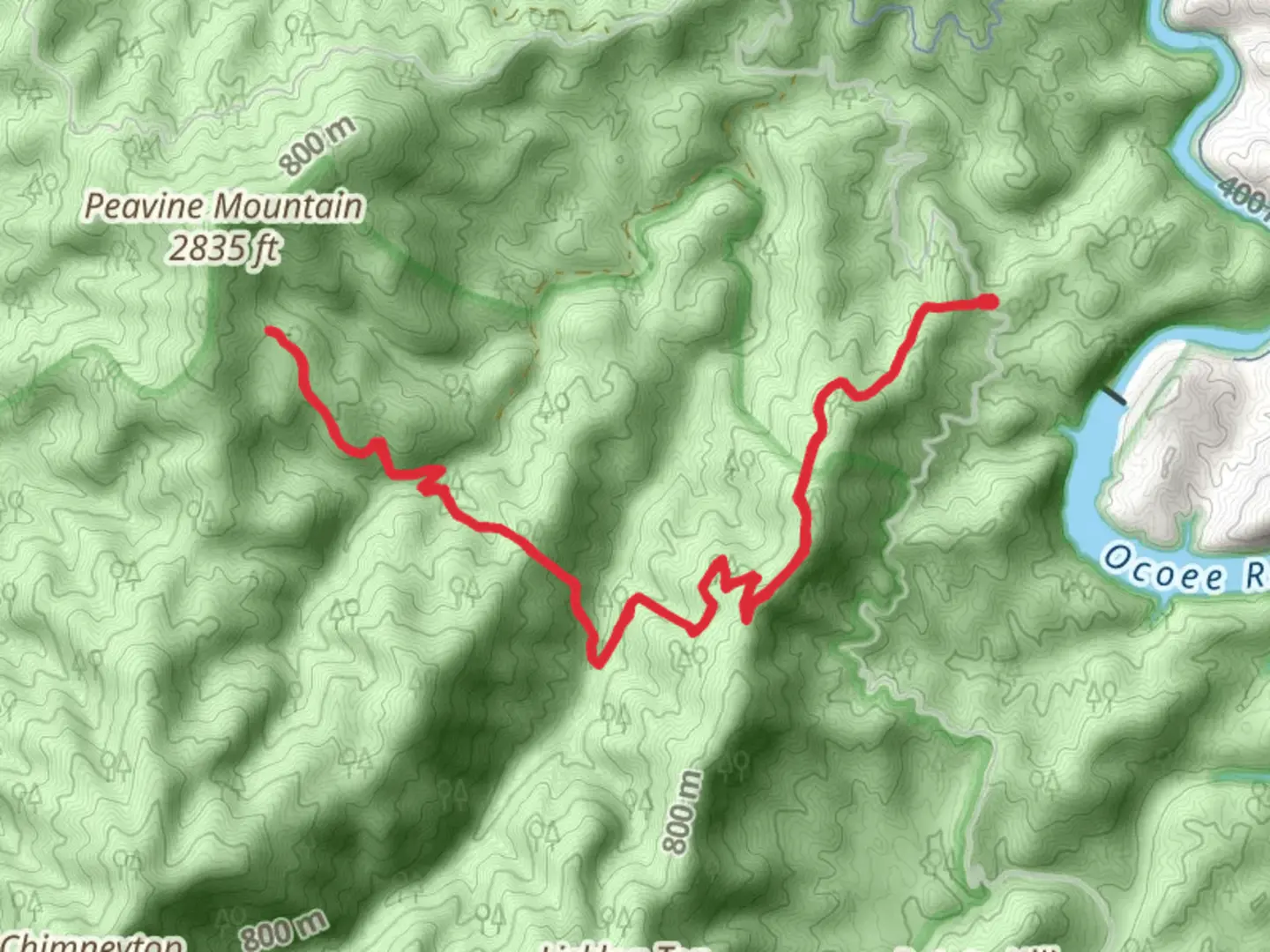 An image depicting the trail Rough Creek Trail and its surrounding area.