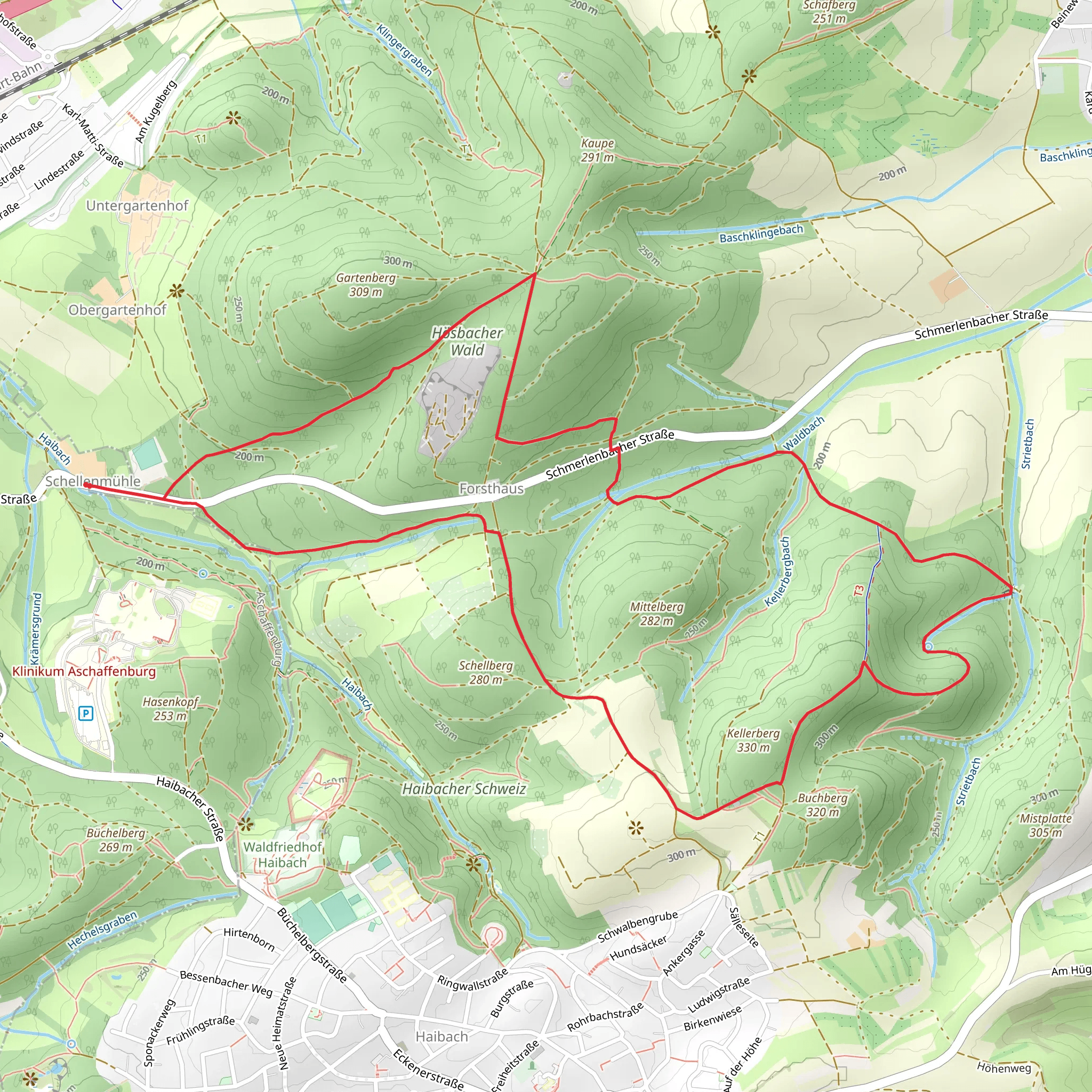 Koenigspfad Loop mobile static map