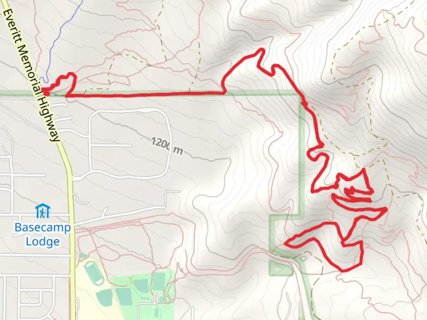 An image depicting the trail Gateway Trail and Marley Trail Loop and its surrounding area.
