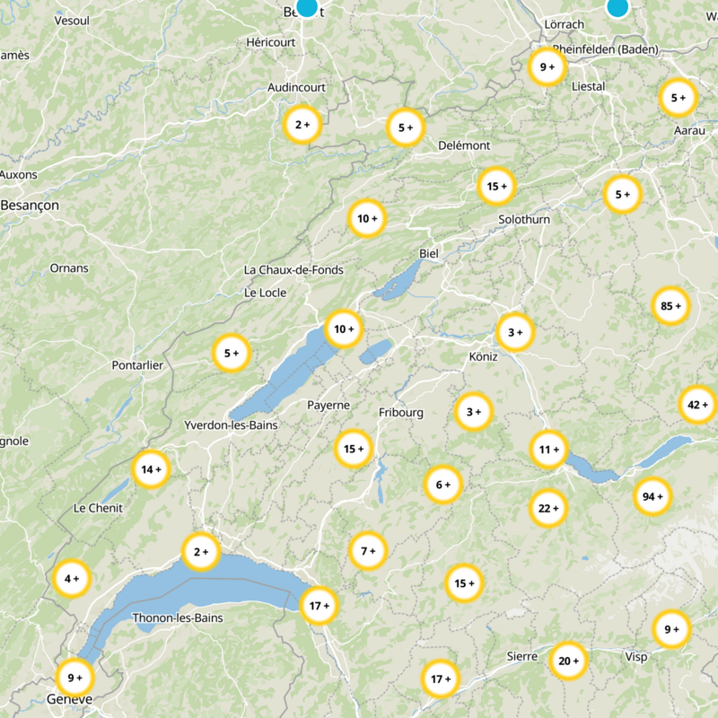 de la Broye-Vully Static Map