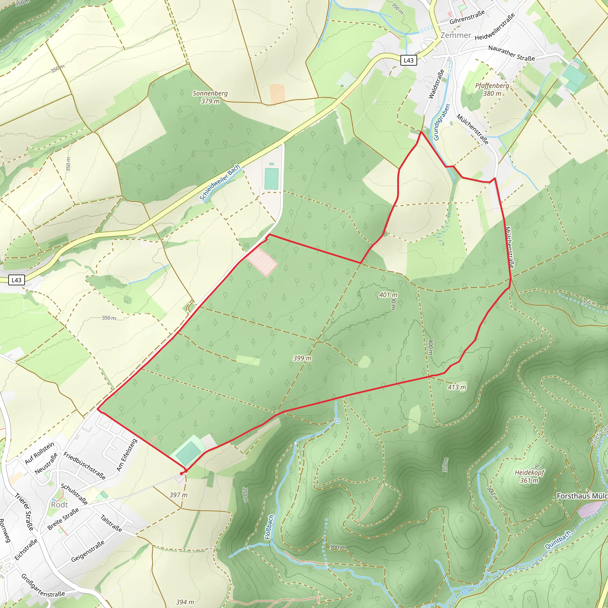 Fried Busch Loop mobile static map