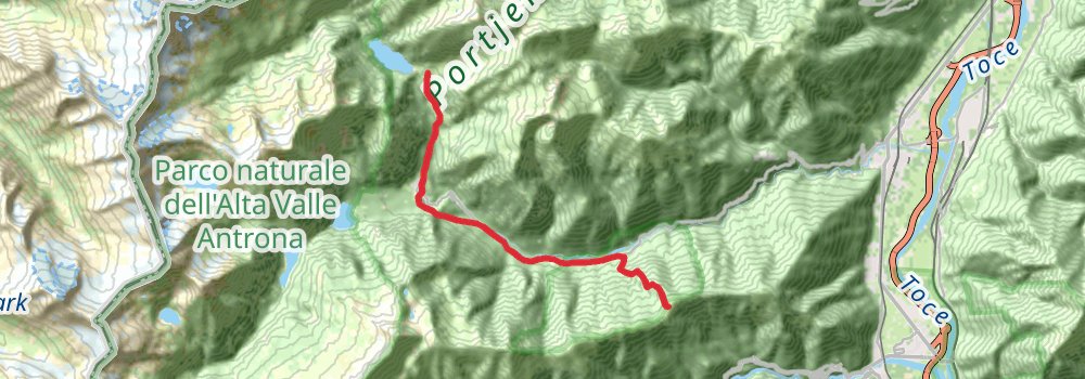 Grande Traversata delle Alpi stage 8 Map