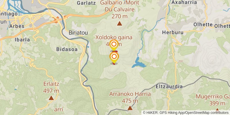 Haute Randonnée Pyrénéenne spur 1 Map